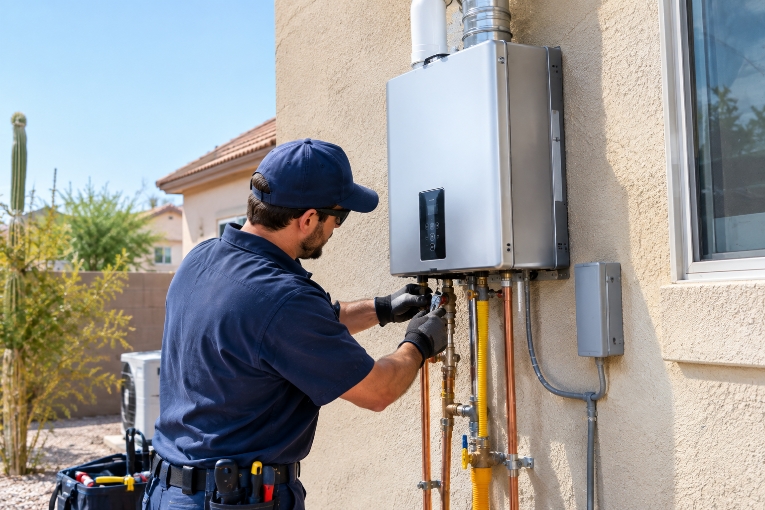 Tankless Water Heater Installation in Phoenix, AZ from a Northeast Phoenix Plumbing Shop — TC Gutierrez Plumbing